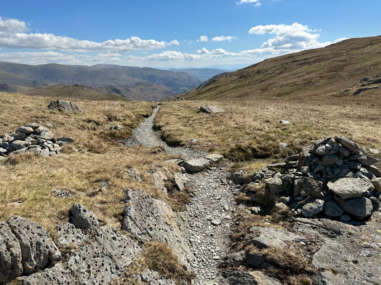 Piles of rock lead the way (sometimes)